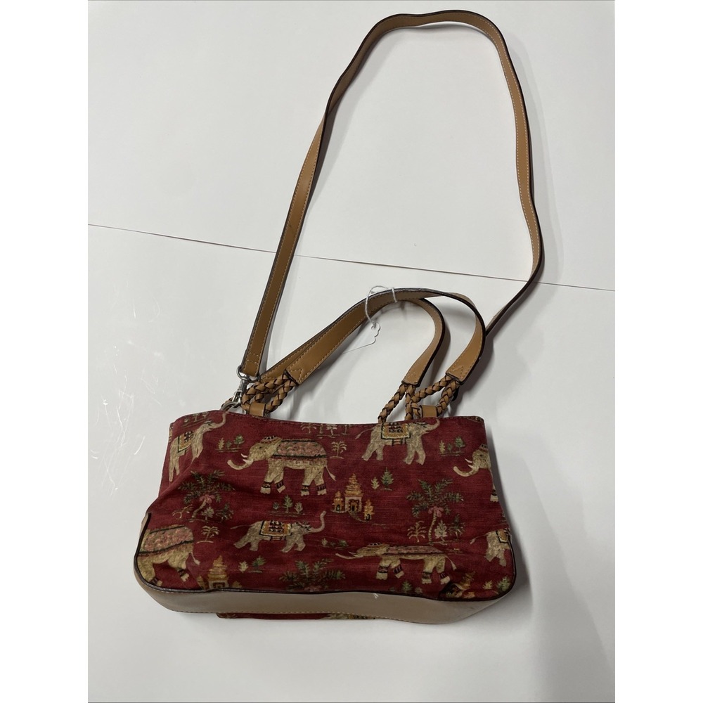 RELIC BY FOSSIL INDIA ELEPHANT PRINT SMALL HANDBAG PURSE Crossbody Or Handles - Picture 2 of 7